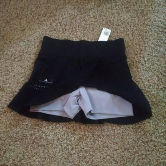 NWT Adidas Stella McCartney Laser tennis skort skirt shorts Black S Small - Picture 4 of 6